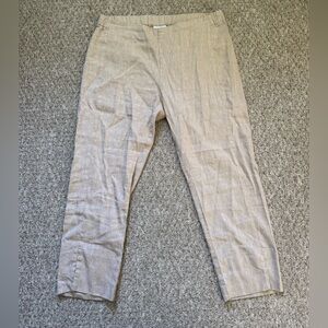 J. Jill Women’s Light Tan Ankle Length Trousers